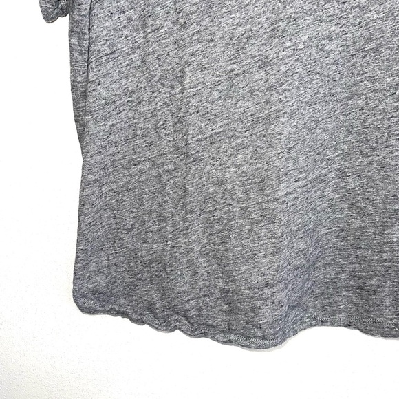 Madewell Whisper 100% Cotton Heather Gray Rib Crew Neck Tee XXlarge Women’s - Picture 5 of 11